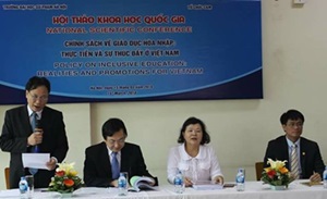 Sao Mai tham gia Hội thảo chính sách giáo dục về hòa nhập:thực tiễn và sự thúc đẩy ở Việt Nam