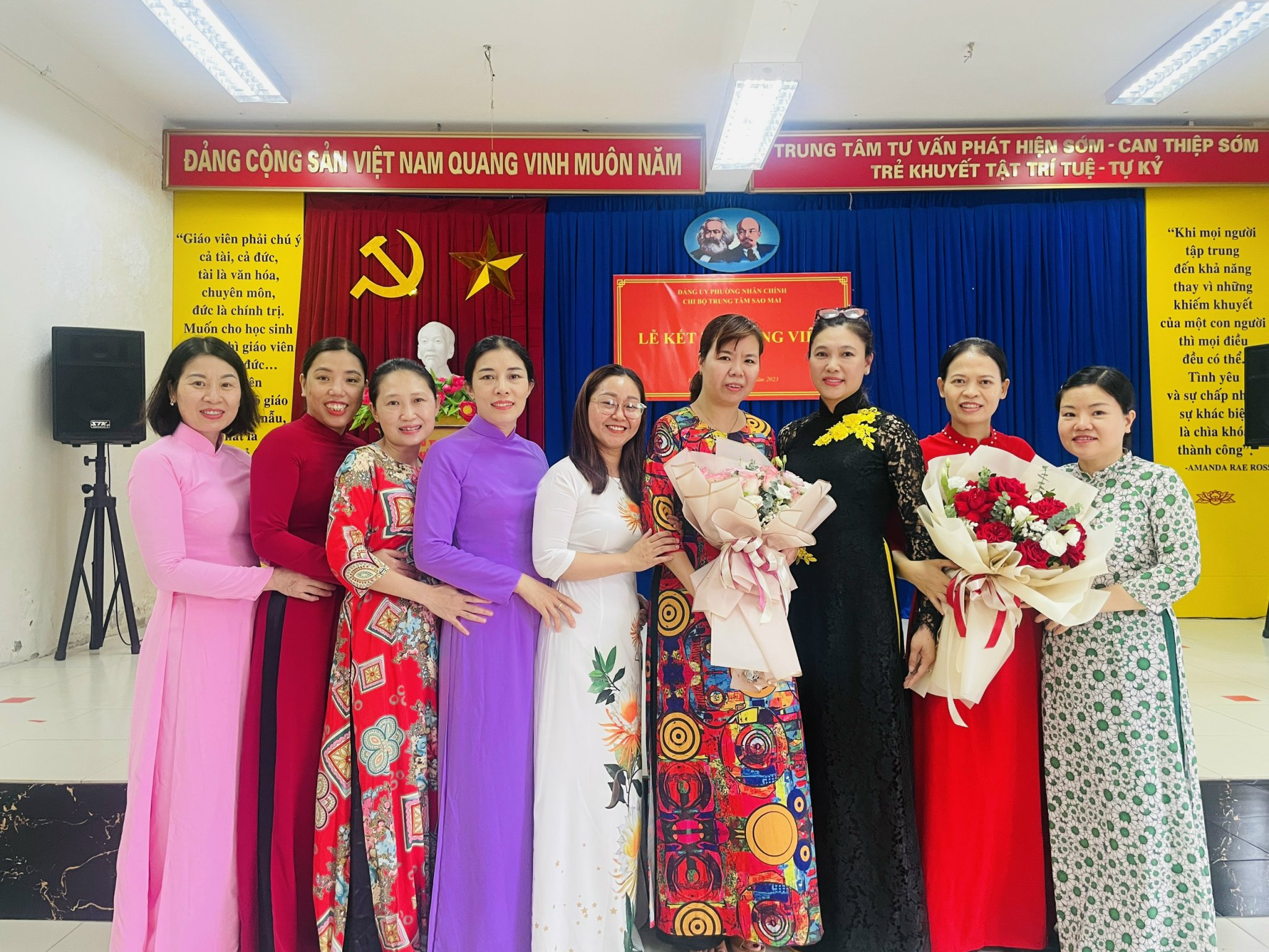 Lễ kết nạp Đảng viên mới của chi bộ Trung Tâm Sao Mai ( 23/6/2023)