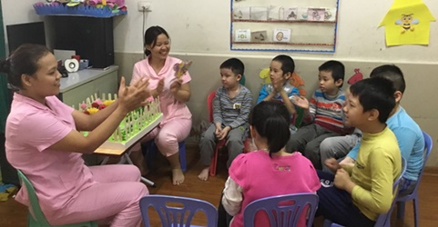Thực trạng tham gia giáo dục hòa nhập của trẻ KTTT và trẻ rối loạn phổ tự kỷ tại Trung tâm Sao Mai